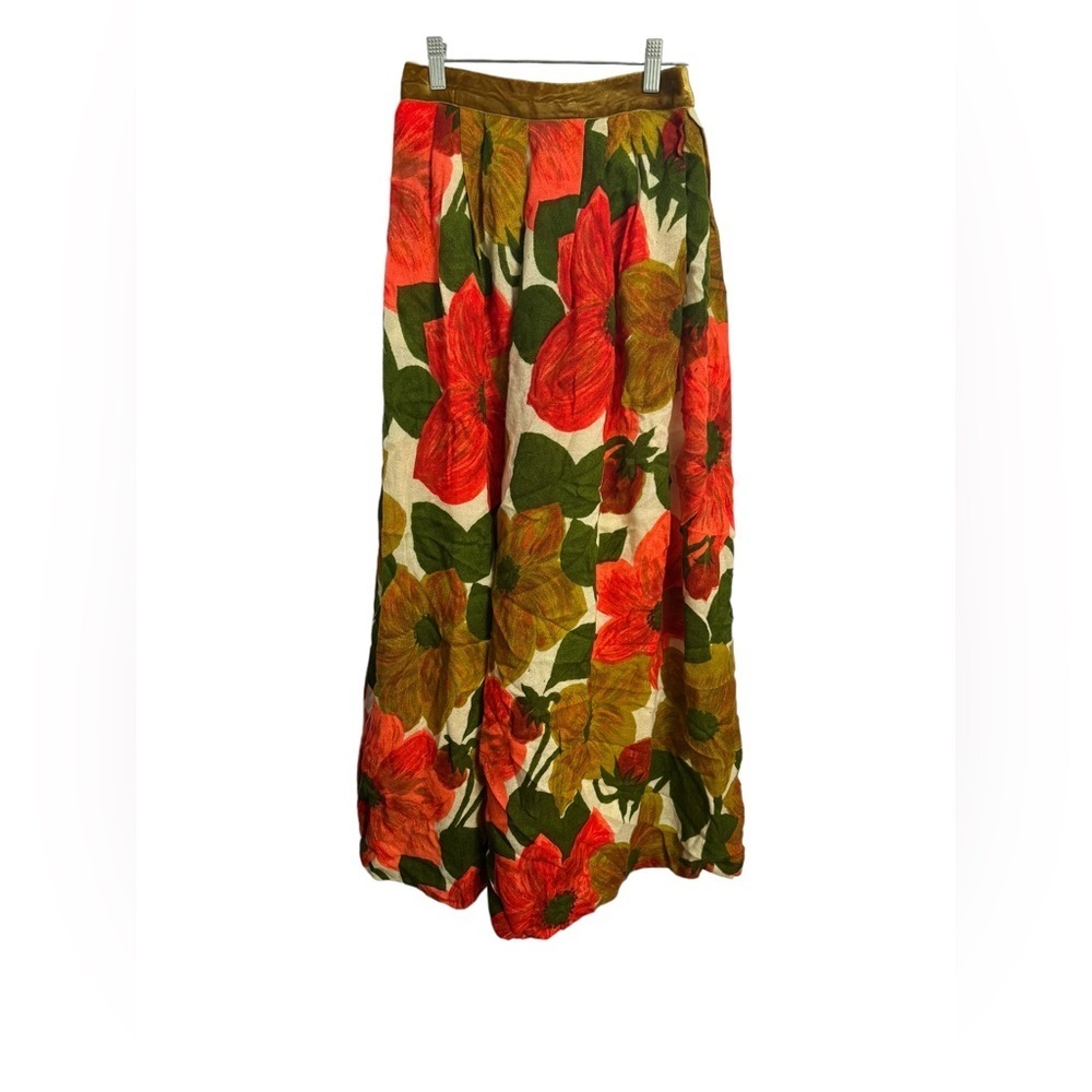 Vtg Tanner of North Carolina floral maxi skirt size 10